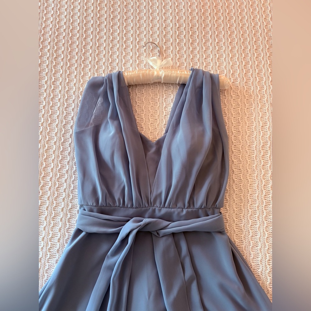 Revelry | French Blue Devan Bridesmaid Dress | Dressy Formal Gown Convertible